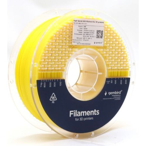 3DP-ABS1.75HY-01-Y ABS filament velike brzine za 3D stampac 1.75mm, kotur 1KG YELLOW slika 1