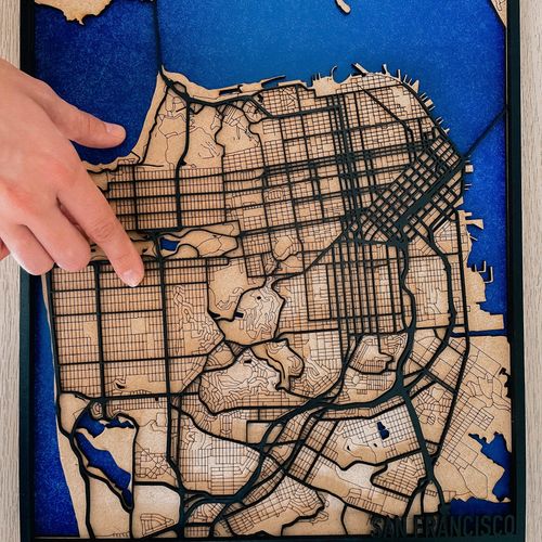 3D mapa grada "San-Francisko" slika 2