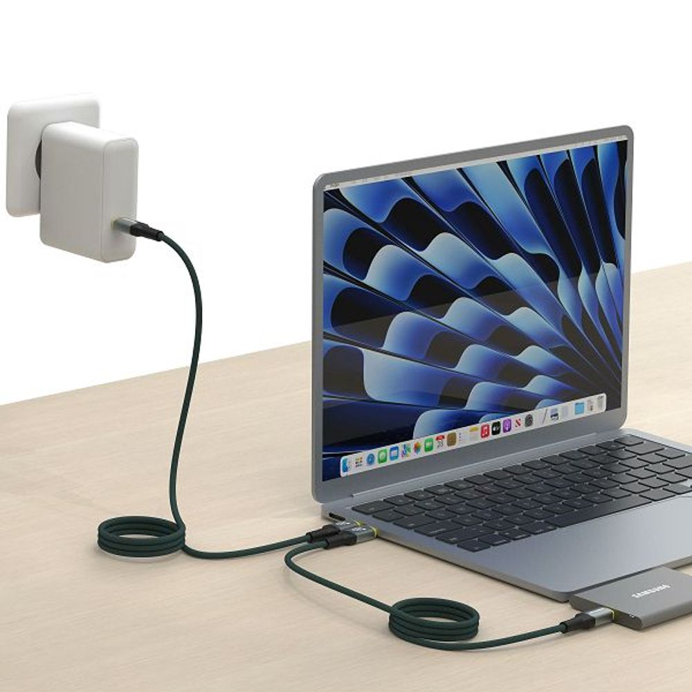 MAXMOBILE DATA KABEL TYPE C-TYPE C RDD3238 Thunderbolt 5, 240W,80Gbps,8k, 1.50m slika 3