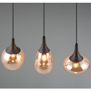 LUMINA-3 LUSTER AMBER 3XE14
