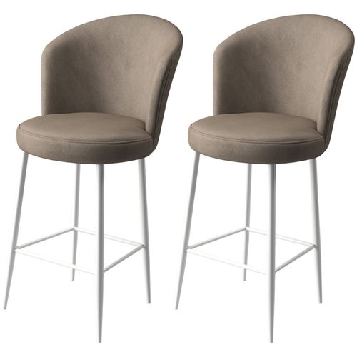 Alte - Cappuccino, White Cappuccino
White Bar Stool Set (2 Pieces) slika 1