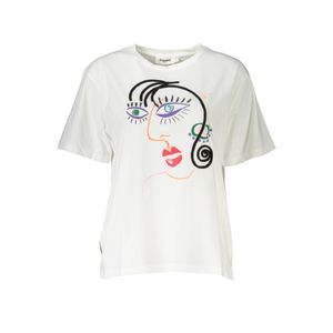 DESIGUAL WOMEN'S SHORT SLEEVE T-SHIRT WHITE