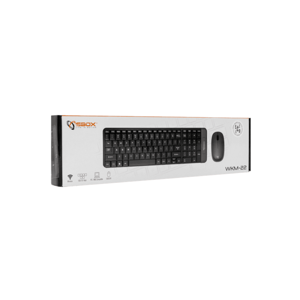 SBOX Tastatura + miš WKM-22 / HR, bežični slika 2