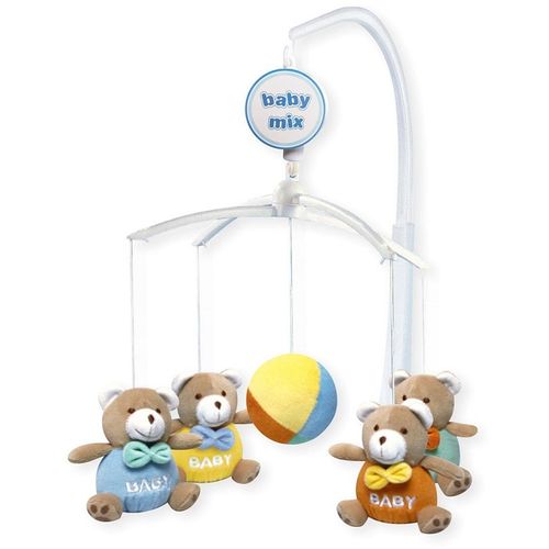 Baby Mix plišani glazbeni vrtuljak - Bear baby slika 1