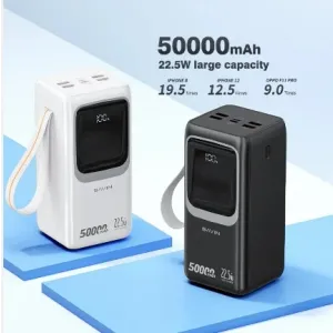 Bavin Power bank 50000mAh 22.5W PD20W crna