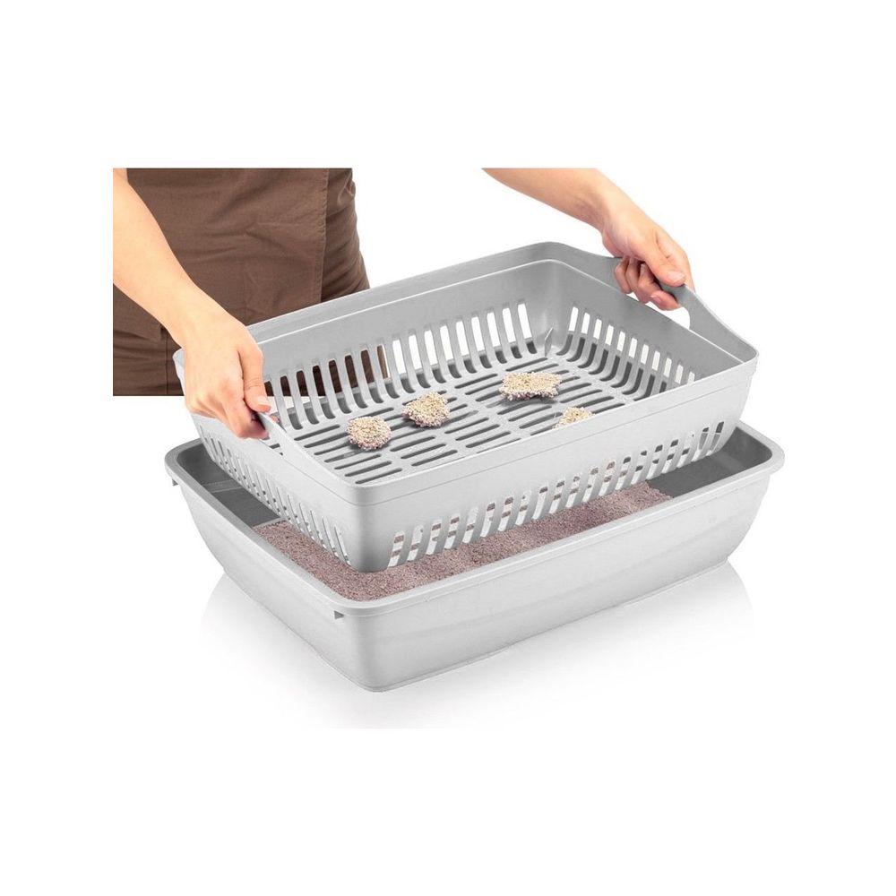 Cat litter box 5088-03-1, colour: grey slika 2