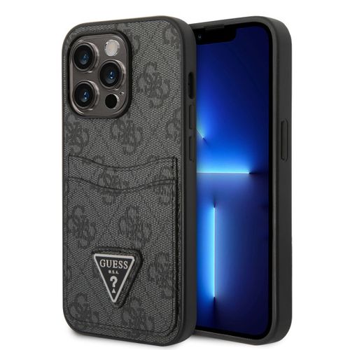 Guess Futrola za iPhone 14 Pro Max 4G DOUBLE CARD TRIANGLE BLACK slika 1