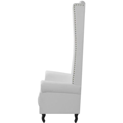 Fotelja sa Visokim Naslonom Bijela 77x65x181 cm slika 4