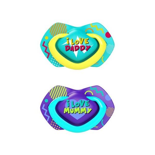 Canpol Babies Silikonska Varalica 0-6M Neon Love 2 Kom - Blue slika 2