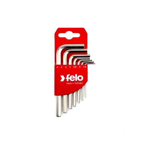 Set kratkih šestougaonih L-ključeva Felo HEX 1,5-6,0 mm 34500711 7 kom slika 2