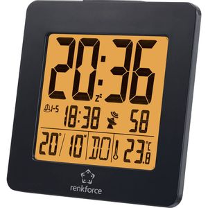 Renkforce  1383425  radijski  budilica  crna  Vrijeme alarma 2