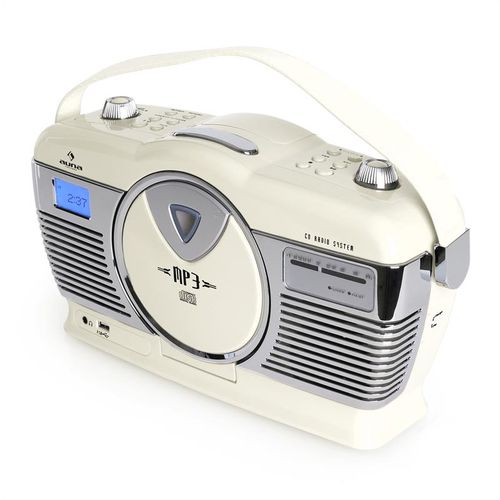 Auna RCD-70 Retro Vintage Prijenosni Radio FM CD/MP3 USB slika 17