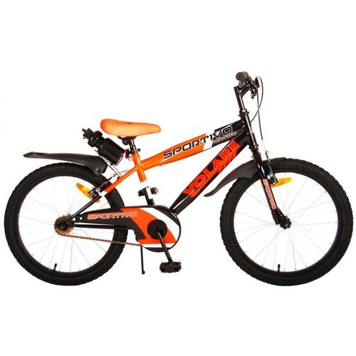 Dječji bicikl Volare Sportivo 18" neon narančasta/crna s dvije ručne kočnice slika 1