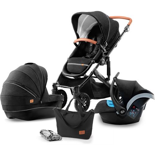 Kinderkraft kolica PRIME 3u1 crna + torba slika 1