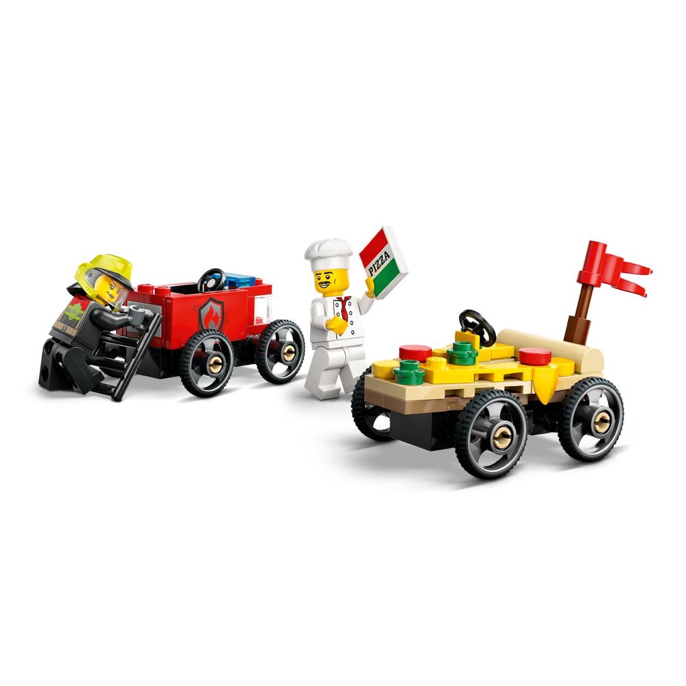 LEGO 60458 Auto dostavljača pizze vs. vatrogasno vozilo u utrci slika 3
