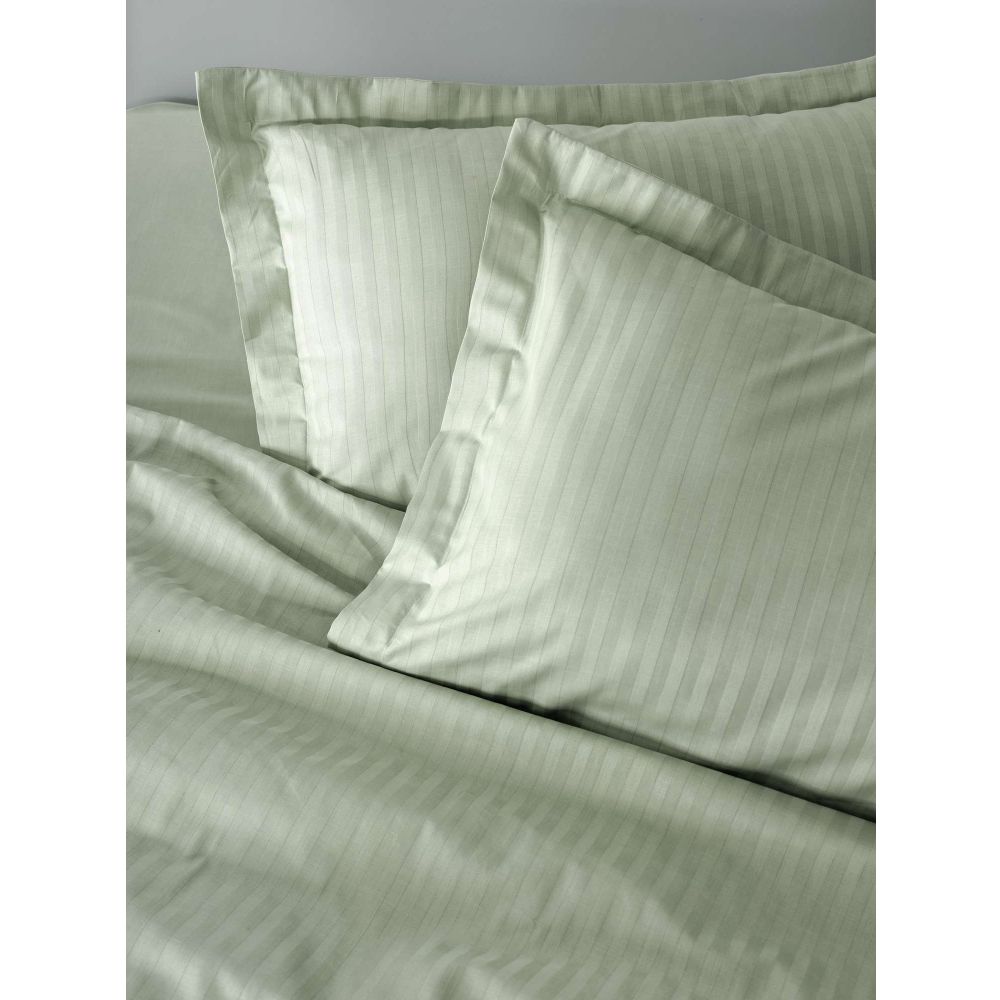 Stripe - Sage Satin Set za Prekrivanje Dvostrukog Kreveta slika 2