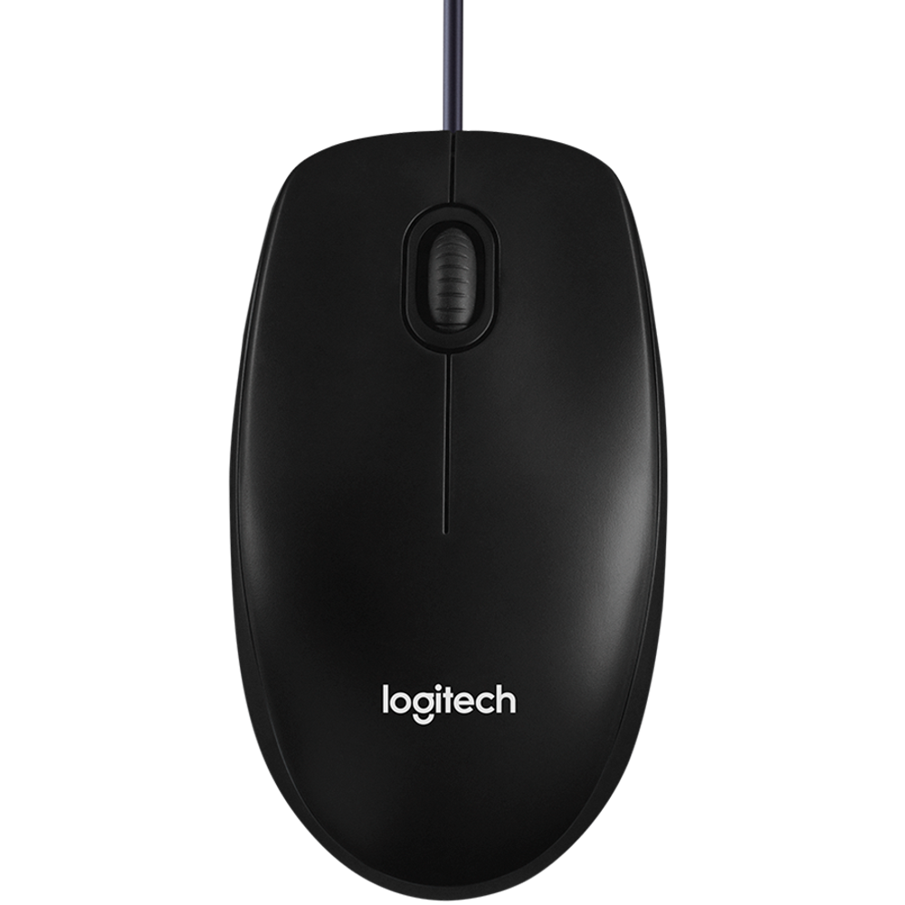 LOGITECH B100 Kablovski Miš - Crni - USB - B2B slika 1