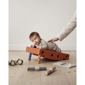 MODU Baby activity set, Burnt Orange / Dusty Green