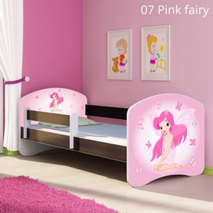 Dječji krevet ACMA s motivom, bočna wenge 160x80 cm 07-pink-fairy