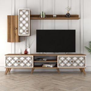 Woody Fashion TV jedinica, Class S - Walnut, White