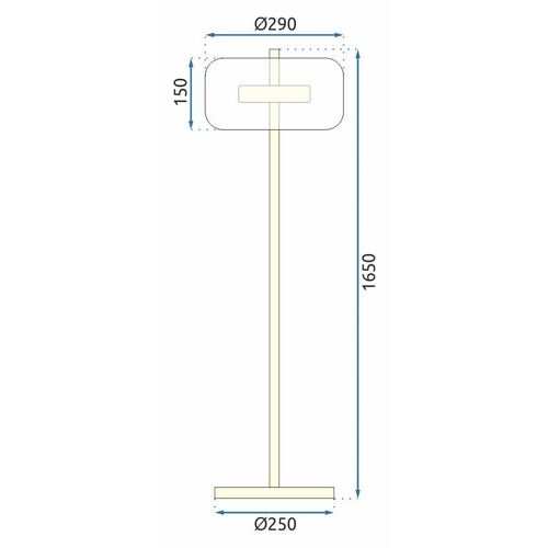 LED podno stajaće svjetlo Zlato APP749-1F slika 8