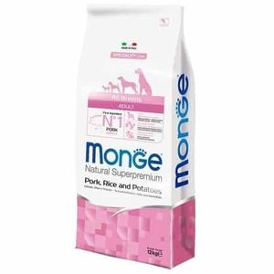 Monge Natural Superpremium  Dog All Breeds Puppy And Junior Monoprotein Pork With Rice And Potatoes