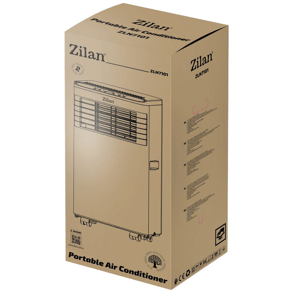 Zilan Prijenosni klima uređaj, 3u1, 9000 Btu, 2.6 kW - ZLN7101 slika 2