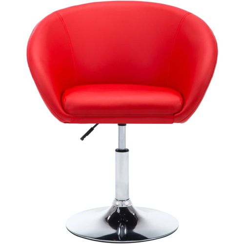 Okretne blagovaonske stolice od umjetne kože 6 kom crvene slika 23