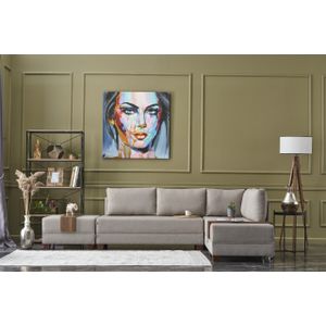 Ugaona Sofa na Razvlačenje 'Fly Right' - Cream Cream