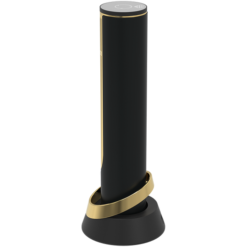 Prestigio Maggiore, smart wine opener, 100% automatic, opens up to 70 bottles without recharging, foil cutter included, premium design, 480mAh battery, Dimensions D 48*H228mm, black + gold color. slika 4