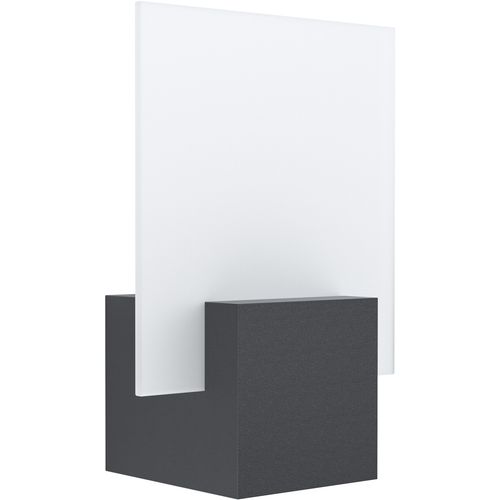 Eglo Adamello vanjska zidna/1, led, 6w, ip44, lijevani aluminij/crna/staklo/bijela  slika 1