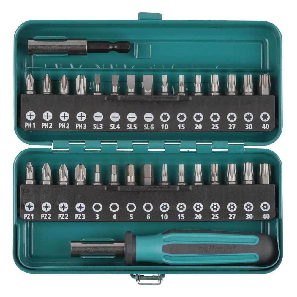 Wolfcraft Set Bit Nastavaka + Ručka "30 SOLID" / 32 dijelni - 1388000 slika 2