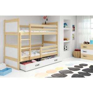 Krevet BMS Rico na kat + ladica 160x80 cm, PINE bijela