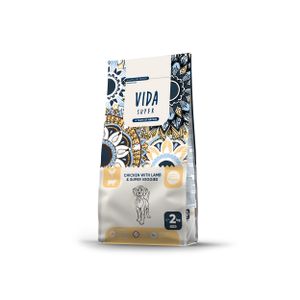 VIDA SUPER Suha hrana za štence srednjih i velikih rasa, gravidne kuje ili kuje u laktaciji od piletine sa jagnjetinom i super veggies, 2 kg