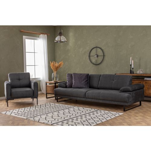 Atelier Del Sofa Trosjed MUSTANG sivi, Mustang - Anthracite slika 14