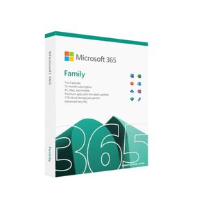 Licenca MICROSOFT Retail Microsoft 365 Family P10  32bit 64bit  English 6 korisnika 1 godina