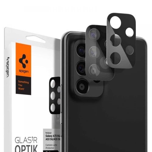 SPIGEN OPTIK.TR ZAŠTITNIK ZA KAMERU 2-KOM ZA SAMSUNG GALAXY A33 5G / A53 5G / A73 5G CRNI slika 1