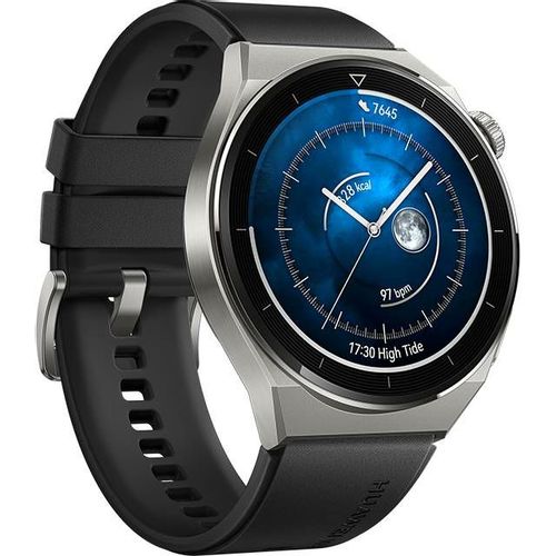 Huawei GT 3 Pro 46mm (Odin-B19S), Titanium case (black fluorelastomer strap) slika 2