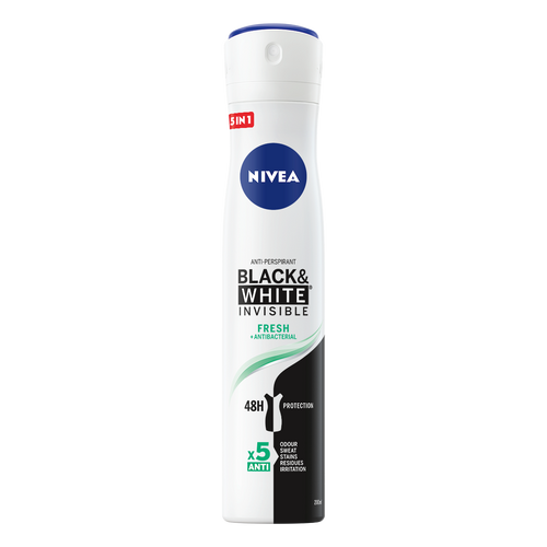 NIVEA Black&White Invisible Fresh dezodorans u spreju 200ml slika 1