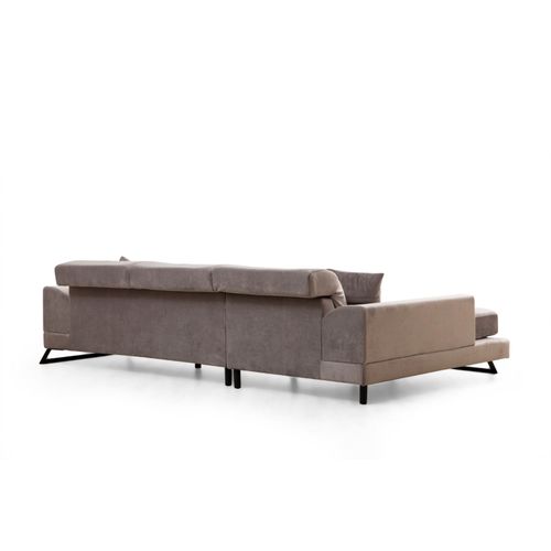 Atelier Del Sofa Kutna garnitura, Svijetlo siva, Frido Left (Chl+3R) - Light Grey slika 7