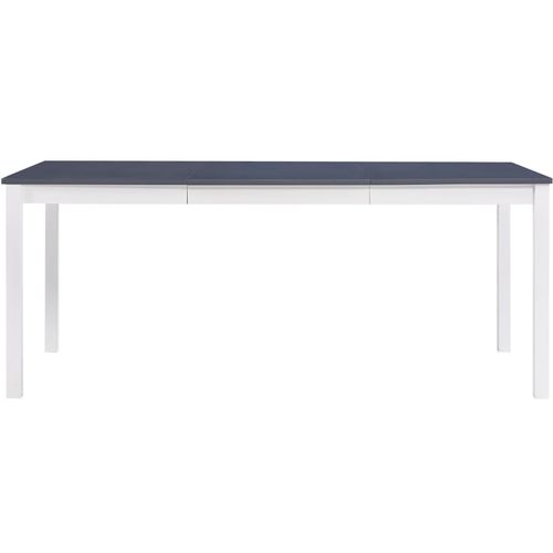 Blagavaonski stol bijelo-sivi 180 x 90 x 73 cm od borovine slika 18