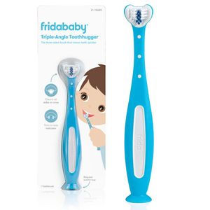 Frida Baby Dječija četkica za zube sa trostrukim uglom Toothhugger, Plava