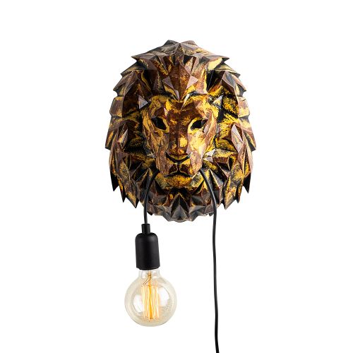 Lion Head Multicolor Wall Lamp slika 6