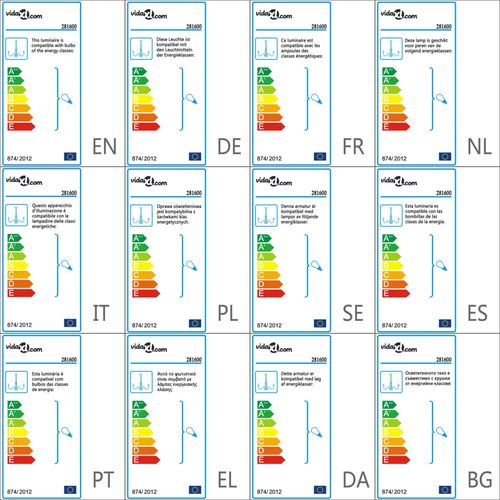 Luster s perlama zlatni okrugli 3 x E14 slika 15