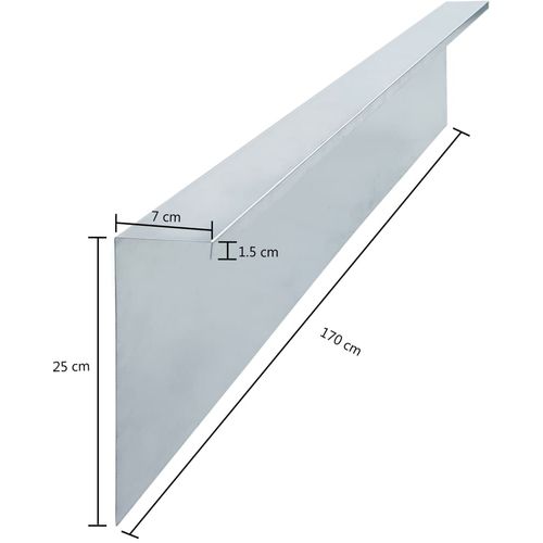 Ploče za ogradu protiv puževa 4 kom čelične 70x7x25 cm 0,7 mm slika 7