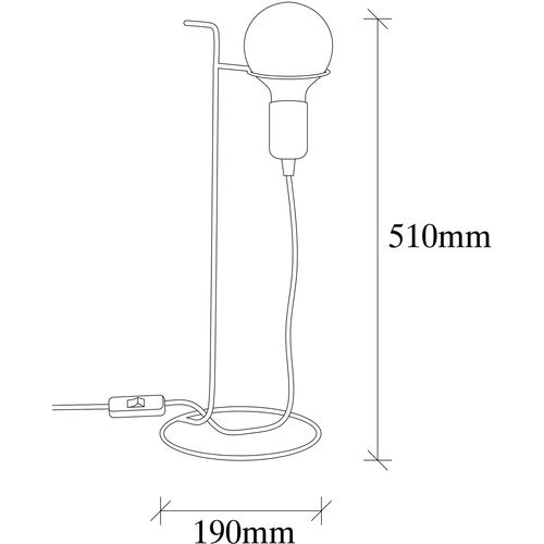 Pota - 3674 Black Table Lamp slika 6