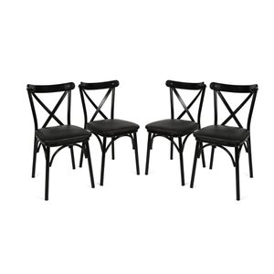Ekol 1331 V4 Crni Set Stolica (4 Komada)