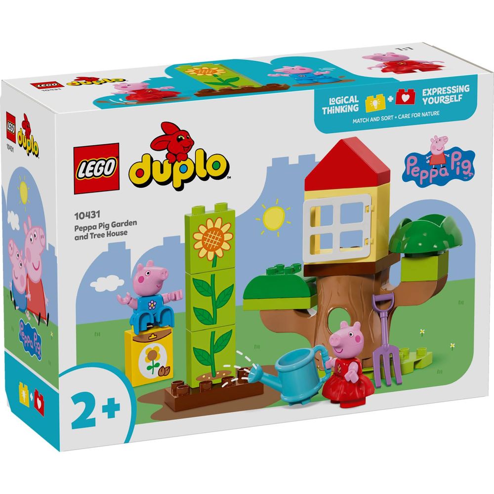LEGO 10431 Peppa Prase dvorište sa kućicom na drvetu slika 1
