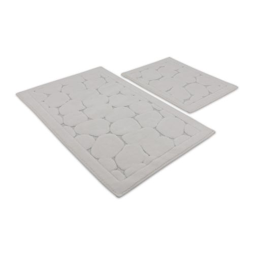 Lino - Ecru Multicolor Bathmat Set (2 Pieces) slika 4