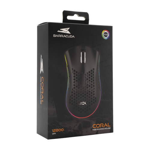 Baracuda BGM 031 CORAL, Mouse Black slika 5